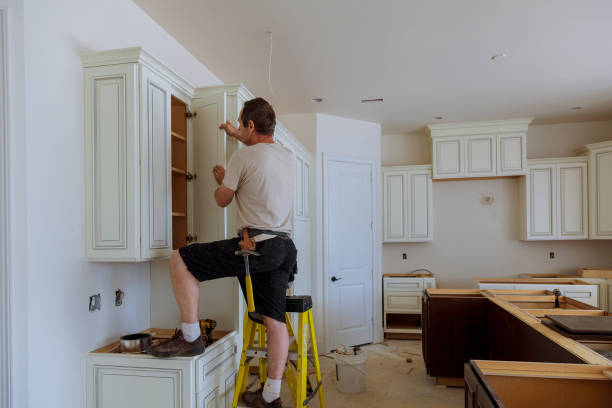 Open concept kitchen conversion in Flemington by JMT Kitchen Cabinet